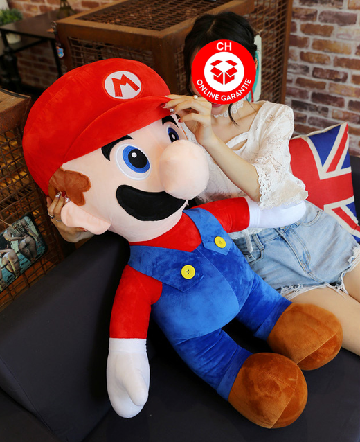 Nintendo Super Mario XXL Plüsch Figur Plüschtier Geschenk Kind Fan Rot Supermario Bros. Videospiel 