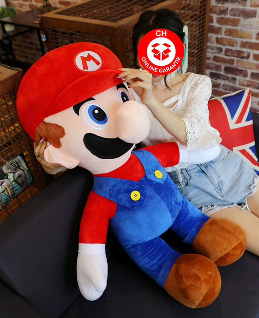 Nintendo Super Mario XXL Plsch Figur Plschtier Geschenk Kind Fan Rot Supermario Bros. Videospiel 