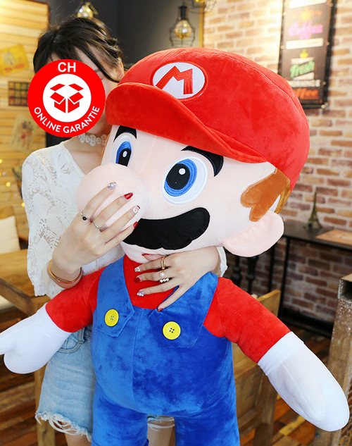 Nintendo Super Mario XXL Plüsch Figur Plüschtier Geschenk Kind Fan Rot Supermario Bros. Videospiel 
