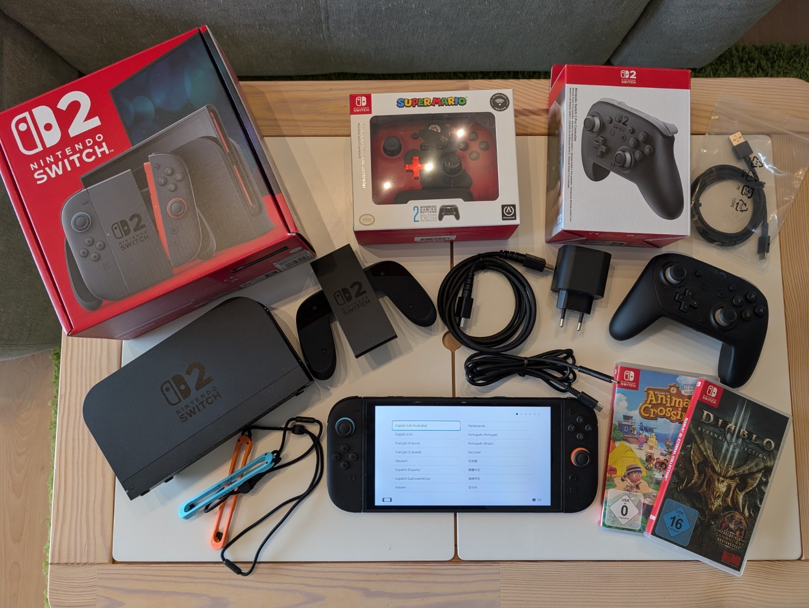 Nintendo Switch 2 mit 2 Spielen und Pro Controller Jouets & Bricolage 2 Nintendo Switch 2 mit 2 Spielen und Pro Controller