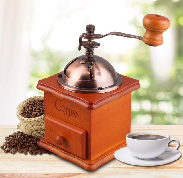 Nostalgie Handkaffeemhle Kaffeemhle Kaffe Mhle Holz Retro Hand Coffee Deko Haushalt Romantik Romantiker