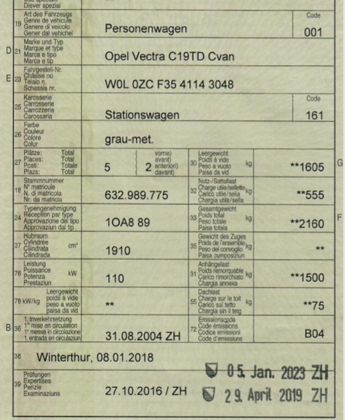 Opel Vectra C 1.9 D Caravan 