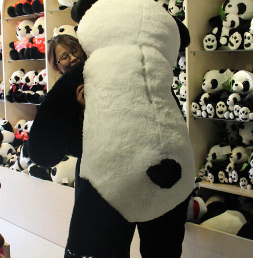 Plüsch Panda Pandabär riesig 2 Meter gross Kuscheltier Plüschtier XXL Stofftier Bär Geschenk Weihnachten Kind Frau Freundin