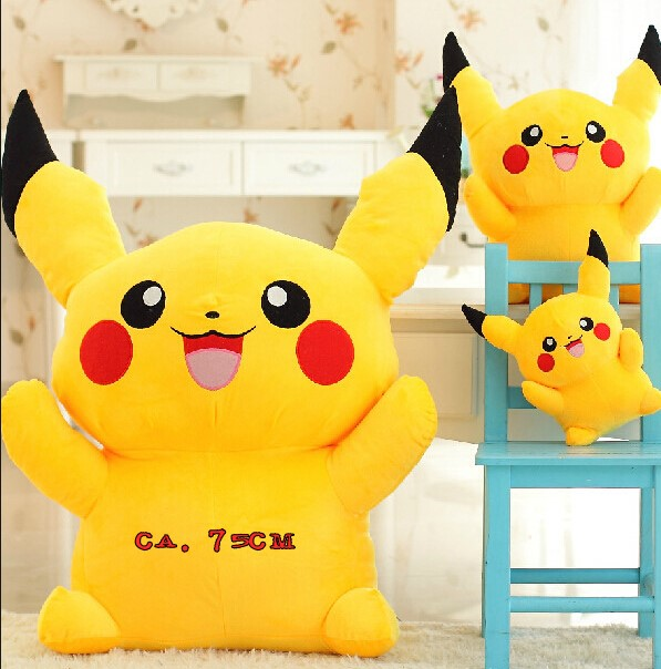 Pokemon Pikachu Pokémon XL Plüschtier Plüsch Kuscheltier 75-80cm XL Geschenk Weihnachten Süss Top