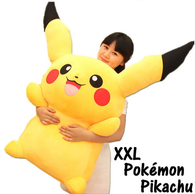 Pokémon XXL Pokemon Riesen Pikachu Plüschfigur XXL ca. 120cm zum Spielen und Kuscheln Neu Pokémon Geschenk Kind Sammler
