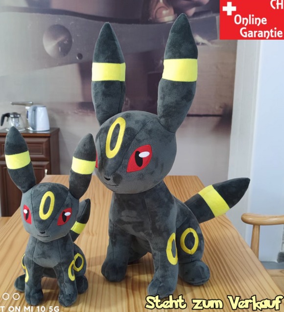 Pokmon Nachtara XXL Umbreon 60cm Plsch Pokemon Kuscheltier Evoli Plschtier Fan Stofftier