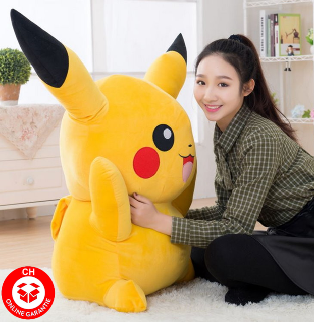 Pokmon Pikachu Plsch Plschtier Pokemon 120cm XXL Gross Geschenk 1.2 Meter Fans Kinder