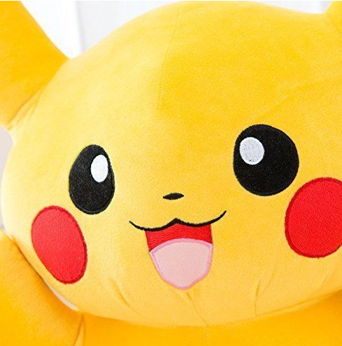Riesen Mega Pokémon Pikachu Plüsch Plüschtier Pokemon 120cm XXL Gross Geschenk Kind Frau Fan TV Serie Kino Kult Gelb Pika