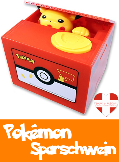 Pokémon Pikachu Sparkäsli Münz Sparschwein Spardose Box Geschenk Kind Kinder Fan Geschenk Weihnachten