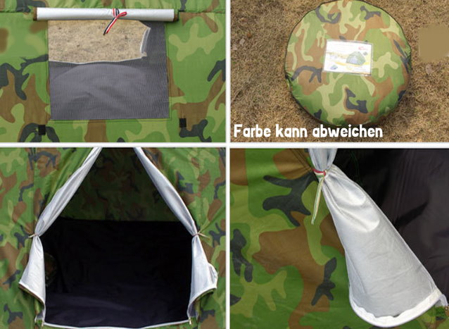 Popup Militär Wurf Zelt Wurfzelt Zelt Openair Outdoor Camping Festival Jagd Tarn Tarnzelt Zält