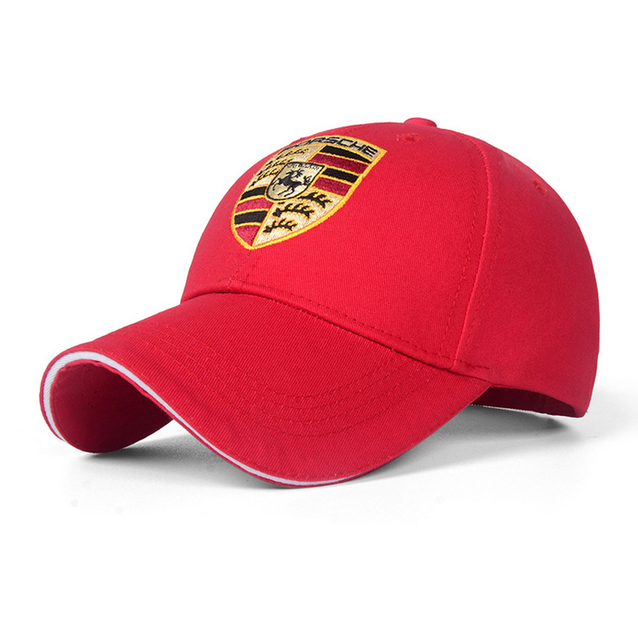 Porsche Cap Kappe Mütze Baseball Baseballcap Fan Schwarz oder Rot Logo