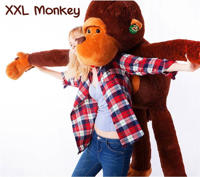 Riesengrosser XXL Plüsch Affe Monkey Schlenker Plüschaffe 1.3m Geschenk Kind Kinder Frau Freundin