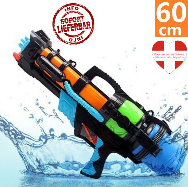 Riesengrosses Wasserpistole Wassergewehr 60cm Spielzeug Wasser Kinder