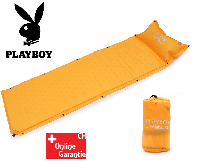Selbstaufblasbare Playboy Luftmatratze Luft Matratze Schlafsack Schlafmatte Outdoor Camping Zelt Zelten Schweiz VIP