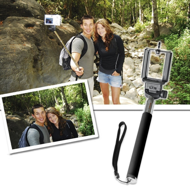 Selfie Selbstauslöser iPhone iOS Android Samsung HTC Sony Smartphone Natel Foto Handstativ Fernbedienung Instagram Selfiestick Stick Bluetooth Auslöser