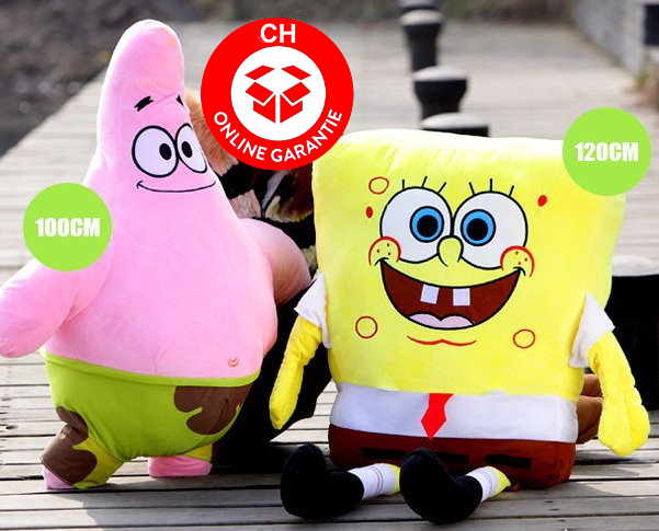 SpongeBob Schwammkopf Sponge Bob XXL Geschenk Plschfigur Plsch TV Kult Serie