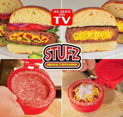 Stufz TV HIT Gefüllte Hamburger Frikadellen Burger Presse aus den USA Schweiz