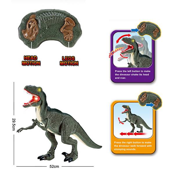 Velociraptor RC Infrarot Spielzeug Dinosaurier Dino Ferngesteuert Kinder