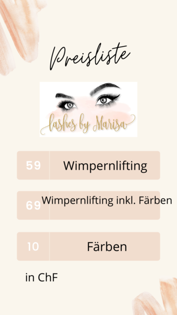 Wimpernlifting in Luzern 