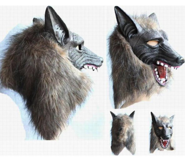 Wolf Maske Tiermaske Fasnacht Wallis Lustig Party Horror Wolfsmake Tiermaske