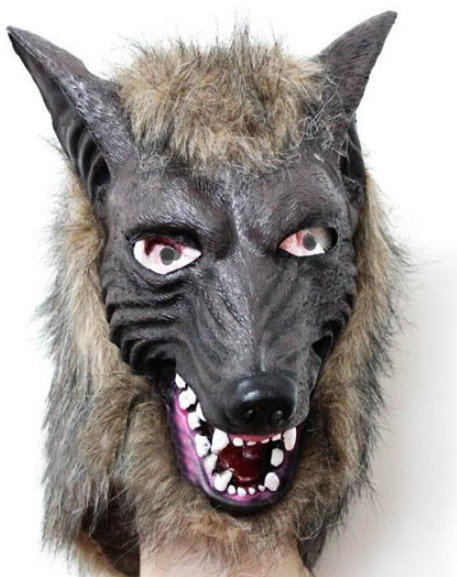 Wolf Maske Tiermaske Fasnacht Wallis Lustig Party