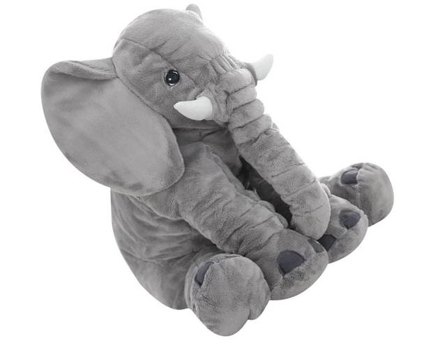 XXL Elefant Kuscheltier I 80cm Plüschtier Gross Geschenk für Baby Kinder Elefantenkissen