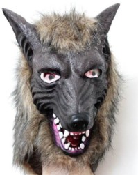 Wolf Maske Latex Fasching Karneval Halloween Tier Maske Lust 