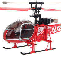 Air Lama - der Kult Heli aus Zermatt - mit LCD Fernsteuerung 4 Kanal Heli Hubschrauber Helikopter 70cm