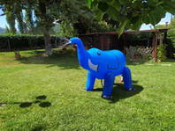 Elefanten Sprinkler für Garten Kinder Pool Sommer Wasser Spielzeug XXL Badi Abholbereit Aufblasbar Elefant