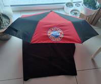 FC Bayern München Fan Regenschirm Taschenschirm Rot Schwarz
