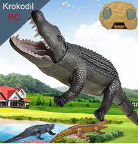 Ferngesteuertes RC Alligator Krokodil 48cm LED + Fernbedienung Spielzeug Kind Kinder