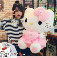 Hello Kitty Helloklitty Plüschtier Katze Pink Rosa XL 70cm Mädchen Kind Geschenk Love Liebe Herz Love Liebe Girl
