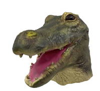 Krokodil Maske Alligator Latex Fasnacht Halloween Party Tiermaske Erwachsene