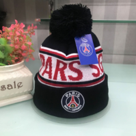 Paris Saint-Germain Cap Wintermütze Mütze Kappe Bommelmütze Beanie PSG Fan Fussball Zubehör Accessoire Fanshop