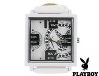 Playboy Frauen Damen Uhr Armbanduhr Weiss Geschenk Fan Frau Freundin Sexy