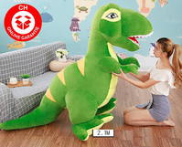 Riesen Plüsch Dinosaurier Plüschtier T-Rex XXL Plüschdino Dino 210cm 2.1m Geschenk Kind Kinder