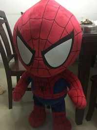 Spider-Man Plüsch Spiderman Kuscheltier Plüschtier Stofftier XXL Marvel ein Avenger zum Kuscheln 100cm 1m Geschenk Hit Weihnachten Geburtstag