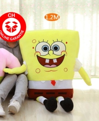 SpongeBob Schwammkopf 120cm XXL Plüsch Plüschspongebob Plüschfigur Plüschtier Geschenk für Kinder