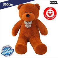 XXL XXXL Riesenteddybär Riesen Teddy Teddybär liegend sitzend 300cm Bär dunkelbraun Geschenk Weihnachten Kind Frau Freundin